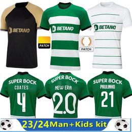 Sporting Cp 22 23 24 Lisboa Soccer Jerseys Lisbon Special Coates Mathieu Jovane Sarabia Vietto Clube De Football Shirt Men Kids Kit Maillot Third Away