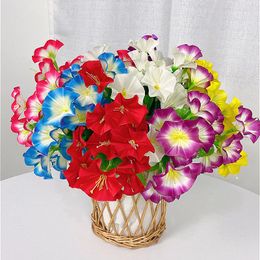 Decorative Flowers 1pc Morning Glory Fake Bunch Real Touch Artificial Silk Flower Wedding Party Home Arrangement Decoration