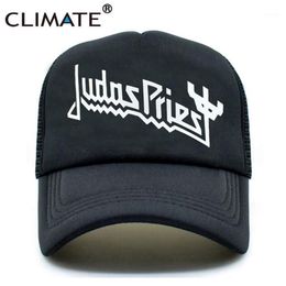 Ball Caps CLIMATE Men Women Trucker Judas Priest Rock Band Cap Music Fans Summer Black Baseball Mesh Net Hat12224