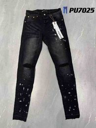 Purple Jeans Designer Exclusive Correct Version Brand Elastic Casual Long Men's Summer New Size 30-32-34-36-38e62e