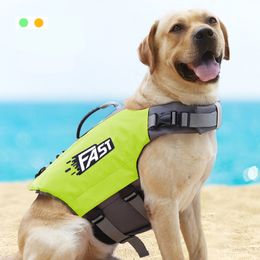 Dog Apparel Pet Swimming Life Jacket Safety Vest for in Summer Fashion Adjustable Reflective Pool or Surfing Drifting 230823