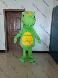green dinosaur Mascot Costume Christmas Fancy Dress Halloween Mascot Costume Fancy Party Animal carnival