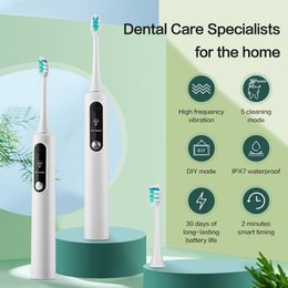Toothbrush Sonic Electric Toothbrush 5 Personal DIY Cleaning Mode Polish Teeth Whitening Gum Massage with 4 Replacement Toothbrush Head 230824
