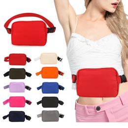 Evening Bags Nylon Waterproof Women's Fanny Pack Breast Bag Solid Colour Men's Small Shoulder Outdoor Sports Female Phone Pouch Handbags