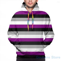 Men's Hoodies Mens Sweatshirt For Women Funny Asexual Pride Flag(2) Print Casual Hoodie Streatwear