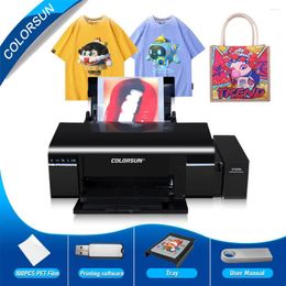 Colrosun A4 DTF Printer L805 For Printing T-shirt Shoes Hoodies Direct To Film Machine