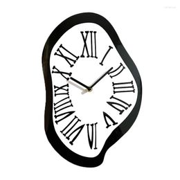 Pocket Watches Irregular Shaped Wall Clock Roman Numerals Retro Melting Creativity Acrylic Dial 2023OGDA Living Room Silent Decorative