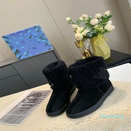 2023 Women Leather Platform Desert Boot Designer Martin Boots White Embroidered Ankle Boot Winter