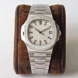 New Men's Watch Mens Automatic Cal 324 SC Date White Green Black Dial Men Eta 5711 Platinum Watches PPF 40mm Factory Transpar224x