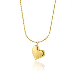 Chains Stainless Steel Heart Shape Necklace Fashion Jewellery Wedding Anniversary Friengship Graduation Gift For Her