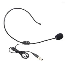 Microphones Professional Plug Head Wear Mini Headset Microphone Reduce Noise Stereo 3 Pins Signal Wireless Transmitter Waist Mounted