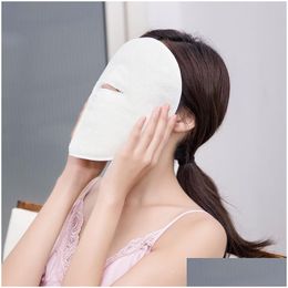 Towel Applying Face Coral Veet Thickened Beauty Moisturizing Hydrating Facial Compress Drop Delivery Home Garden Textiles Dhg05