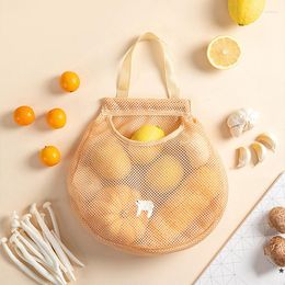 Storage Bags Foldable Hollow Mesh Breathable Multi-function Large Capacity Ginger Garlic Fruit Organiser Accessories Kitchen Bag