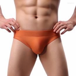 Underpants European Size Fashion Sexy Solid Simple Male Underwear Breathable Youth Man Breifs Low Waist Tight Elasticity Cueca Calzoncillos