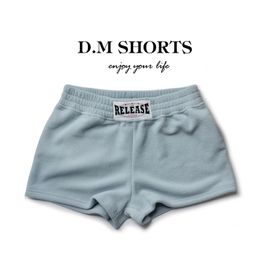 Underpants DM Men's Plush Shorts Home Pants Solid Color Boxers Fashion Warmth Underwear 230823