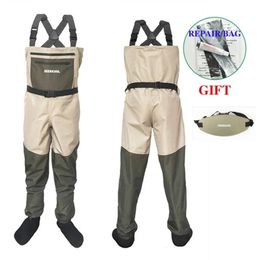 Water Shoes Fly Fishing Waders Wading Pants Clothing Portable Chest Overalls Mens Waterproof Fish Clothes Breathable Stocking Foot Peche Sea 230823