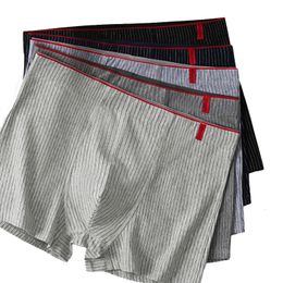 Underpants 4 Pcs Boxer Men Sexy Stripe Panties Underwear Knickers for Shorts Fashion Under Wear Lingerie Boxers Briefs 230823