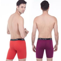 Underpants 4Pcs pack Boxer Men Underwear Modal Male Breathable Shorts Boxers Long Men's Boxershorts Clothing Plus303l