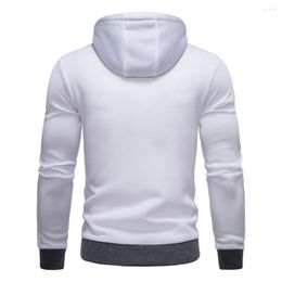 Men's Hoodies Hooded Sweatshirt Stylish Asymmetric With Oblique Zipper Elastic Cuffs Drawstring Soft Comfortable Sweatshirts