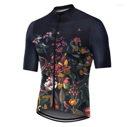 Racing Jackets Men Short Sleeve Cycling Jersey Mtb Road Bicycle Shirt Summer Breathable Bike