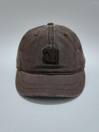 Ball Caps Fashion Short Visor Baseball Cap For Men And Women Washed Cotton Retro Alphabet Hat Casual Snapback Summer Sun Unisex