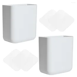 Storage Bags 2 Pcs Wall Box Mounted Holder Controller Container Telephone Remote Organiser Hanging Case Abs Office