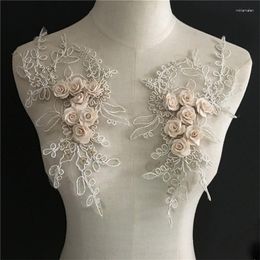 Bow Ties DIY Flower Lace Embroidery Shirt Fake Collar For Women's Fabric Trim Sew On Dress Clothing Applique Blouse Sewing Neckline