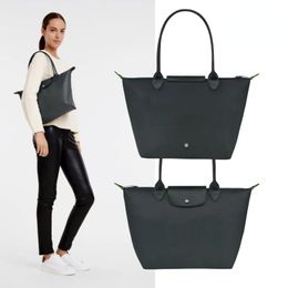 Luxury Nylon Tote Bag - 3 Sizes for Men and Women - Crossbody, Shoulder, and Clutch - Designer travel handbag - Bolsa Dumpling Bag, Hobo Lady, Leather Shoulders - Weekend Collection (2472)