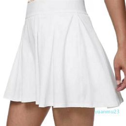 Fashion Lu loose yoga outfit shorts quick womens dry gym sports short summer dresses wear solid Colour sport elastic fitness