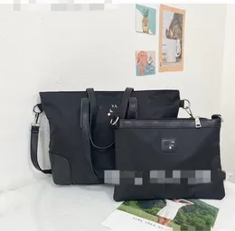 Fall 2023 New Two-Piece Suit Cosmetic Bag Fashion Simple Large Capacity Oxford Cloth Shoulder Bags Portable Shopping Bag