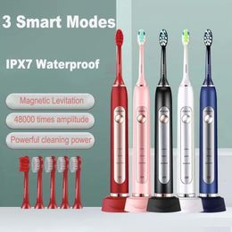 Toothbrush Sonic Clean Electric Toothbrush for Adults 6 Cleaning Modes and 3 Brush Heads with USB Charging 230824