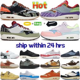 Mens 1 Running Shoes 87s Designer sneakers 87 men shoe 1 SP Concepts Heavy Far Out Mellow PRM Somos Familia Light Madder cactus cave stone wheat Safari womens trainers