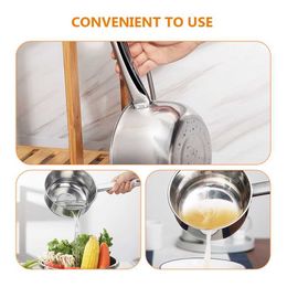 Stainless Steel Spoon Metal Water Ladle Multipurpose Food Cup Kitchen Ladles Pot Household Scoop Wok Noodle Restaurant Spoons HKD230824