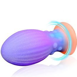 Briefs Panties In Luminous Plug Anal Dildo Colourful Glowing Big buttplug Dildos for Women Huge Butt Adult Sex Toys For Men 230824