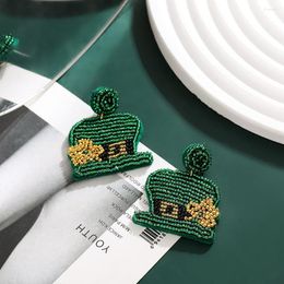 Stud Earrings Fashion Irregular Boho Geometric Personality Green For Women Girls Luxury Designer Jewellery Holiday Gifts