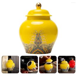 Mugs Household Canister Tea Storage Jar Ceramic Simple Style Canisters Loose Multi-function Ceramics Decorative Container