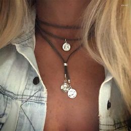 Chains Bohemian Vintage Punk Gothic Velvet Choker Necklace For Women Girl Neck Jewelry Colar Accessoires Dz472