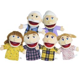 Puppets Stuffed Plush Hand Puppets Mouth Opening Puppets Toys Family Role Playing Toys Puppets Children Storytelling Kawaii Dolls Gift 230823