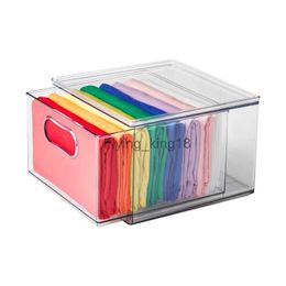 Drawer Pack of 2 Clear Plastic Storage Bin HKD230812