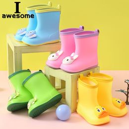 Boots Cartoon Classic Children's Shoes Pvc Rubber Kids Baby Cartoon Shoes Water Shoes Waterproof Rain Boots Toddler Girl Boy Rainboots 230823