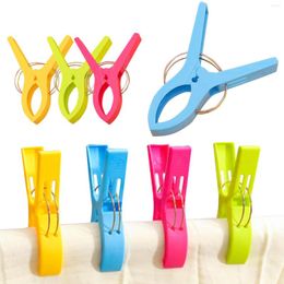 Hangers 8pcs Clips Windproof Pegs Large Clamp For Clothes Beach Towel Home Drying Racks Folding Dryer Hanger Droppshing