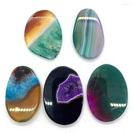 Pendant Necklaces 5pcs High Quality Agate Necklace Natural Stone Irregular Geometric Charms For Jewellery Making DIY Earrings Accessories