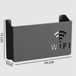 Storage Boxes Bins Bins Wallmounted router box Office Media Decor Console Wifi box Wireless storage boxes Rack Bracket Hangings Wall Shelf 230824