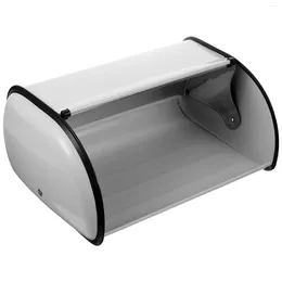 Plates Bread Storage Organiser Household Holder Bin Kitchen Countertop Metal Iron Container