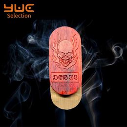 Spinning Top YUC Real Wood Push Silder Fidget Toy For Children Anti Stress And Anxiety Blackwood Decompression Toy Desk Silder 230823