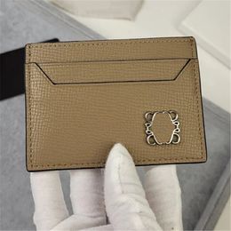 Womens Designer Card Holder Anagram Cobblestone Genuine Leather Small Wallet Luxury Cardwallet Mens Fashion Cardholder Purse Porte Carte