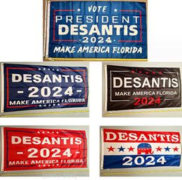 Ron Desantis for President 2024 Election USA Flag 90X150CM 3x5FT Make America Back Florida Home Garden Banner Decorations in The US New