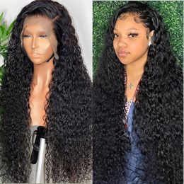 Cosdelu 38 40 Inch Curly Human Hair Wigs 13x6 Water Wave 5x5 Lace Front Wig13x4 Hd Deep Wave Frontal Wig for Women