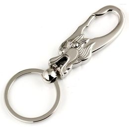 Keychains Chinese Pants Buckle Keychain Waist Belt Clip Hanging Loops Keyring Key Chain Ring Fob