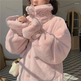 Women's Jackets Fur Motorcycle Jacket Women Clothing Fashion Plush Thick Winter Clothes Loose Casual Coat Tops